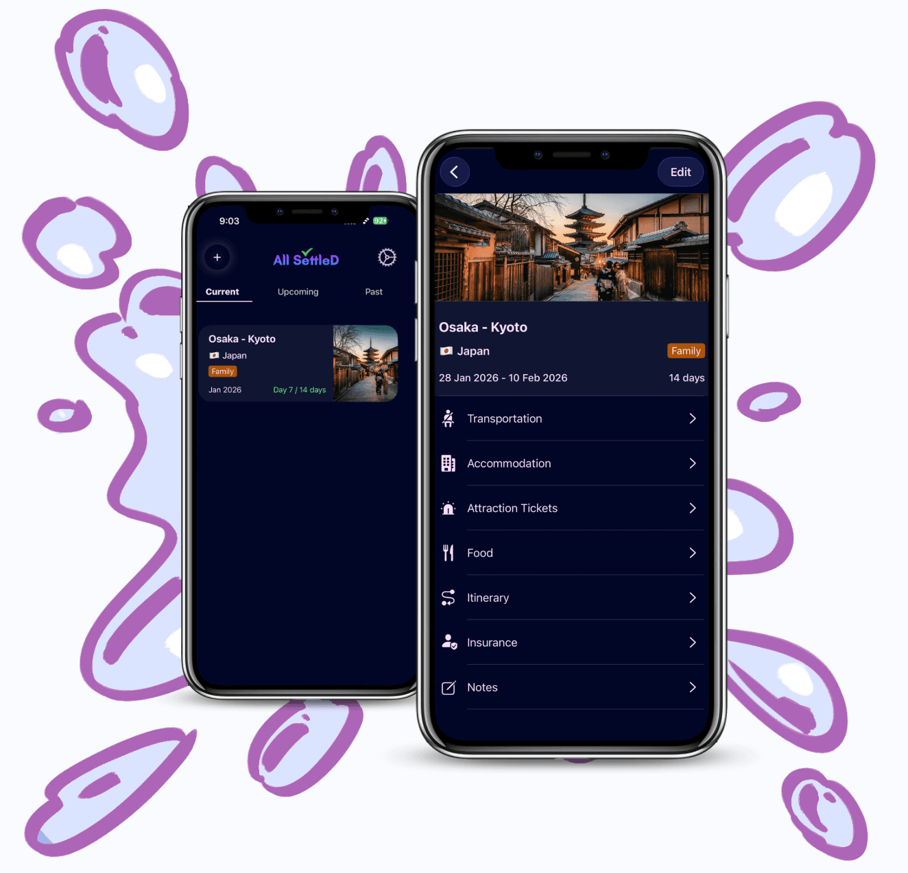 AllSettled Trip Card Details Illustration